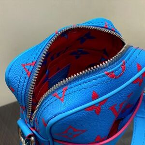 Louis Vuitton Vibrant Blue and Red Crossbody Bag